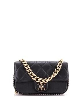 Chanel Chain Handle Cc Flap Bag Quilted #335962C37B